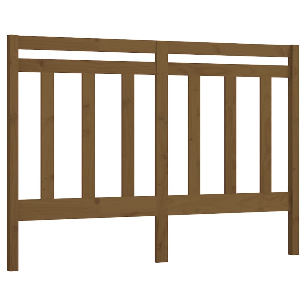 Uzglavlje za krevet boja meda 146 x 4 x 100 cm masivna borovina