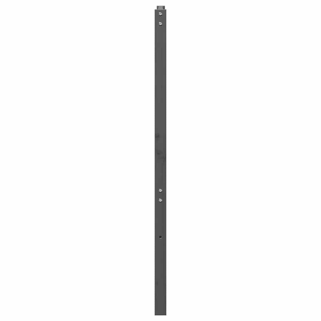 Uzglavlje za krevet sivo 166 x 4 x 100 cm od masivne borovine