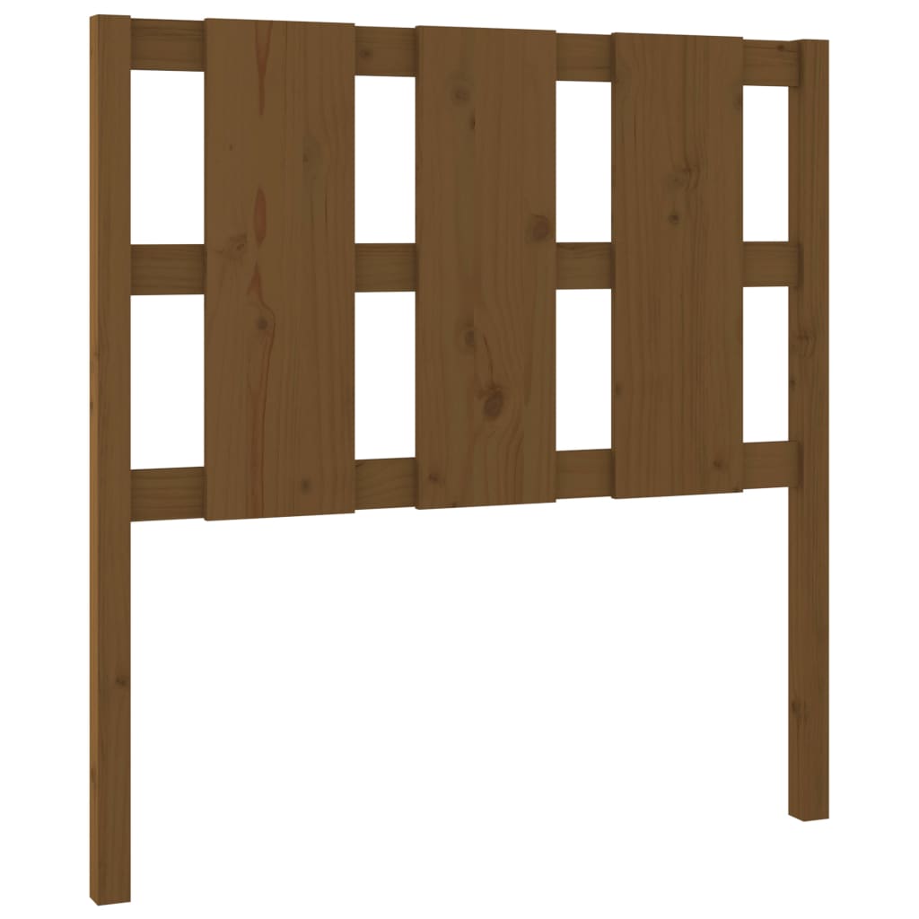 Uzglavlje za krevet boja meda 105,5x4x100 cm masivna borovina