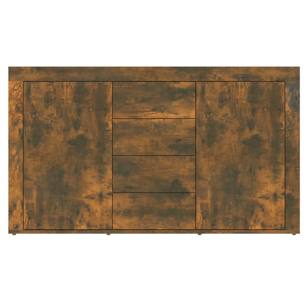 Komoda boja dimljenog hrasta 120 x 36 x 69 cm konstruirano drvo