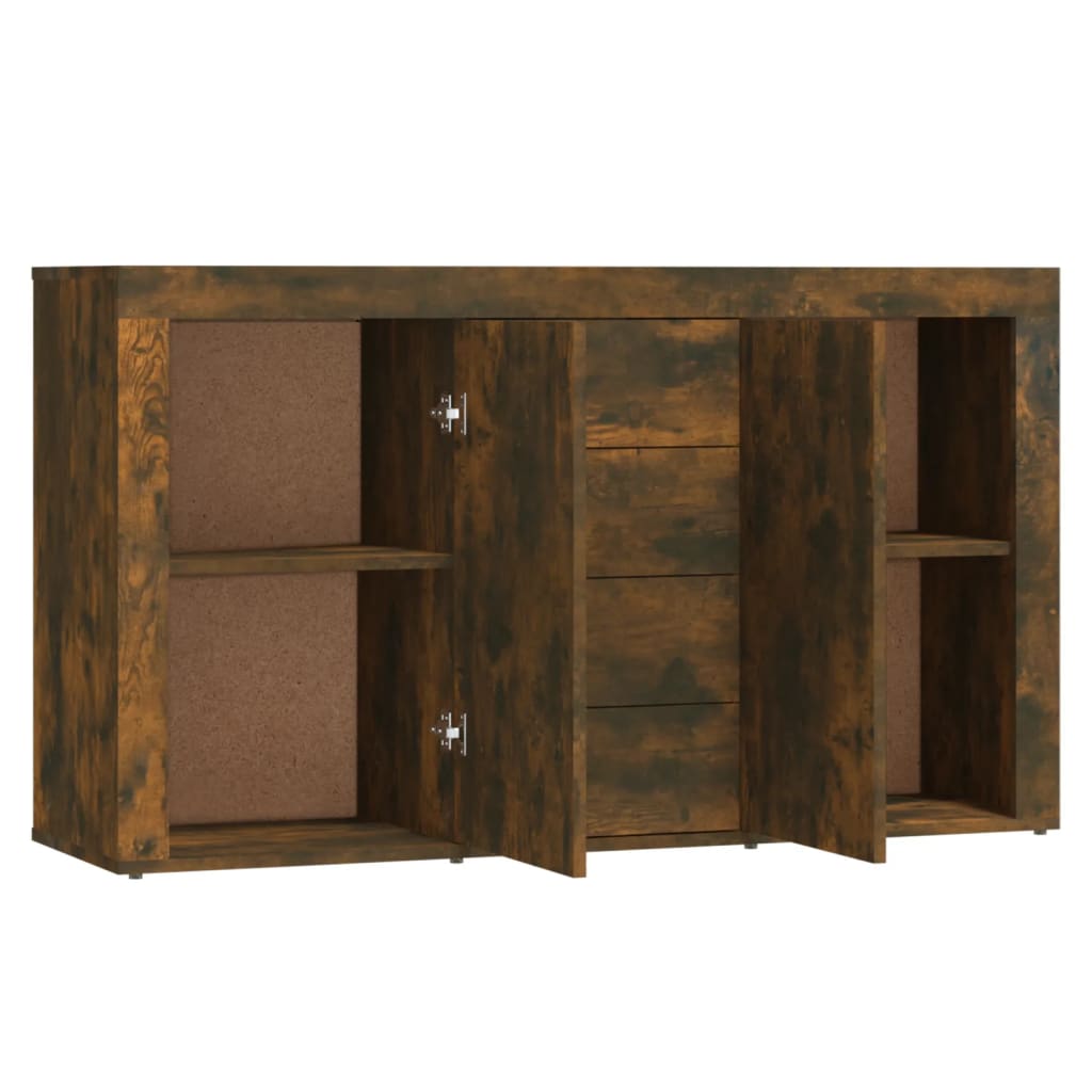 Komoda boja dimljenog hrasta 120 x 36 x 69 cm konstruirano drvo