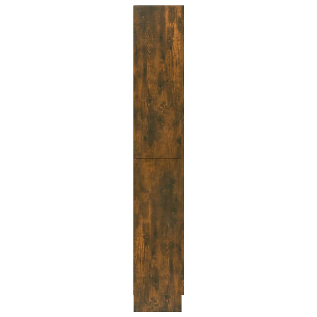 Vitrina boja dimljenog hrasta 82,5 x 30,5 x 185 cm drvena