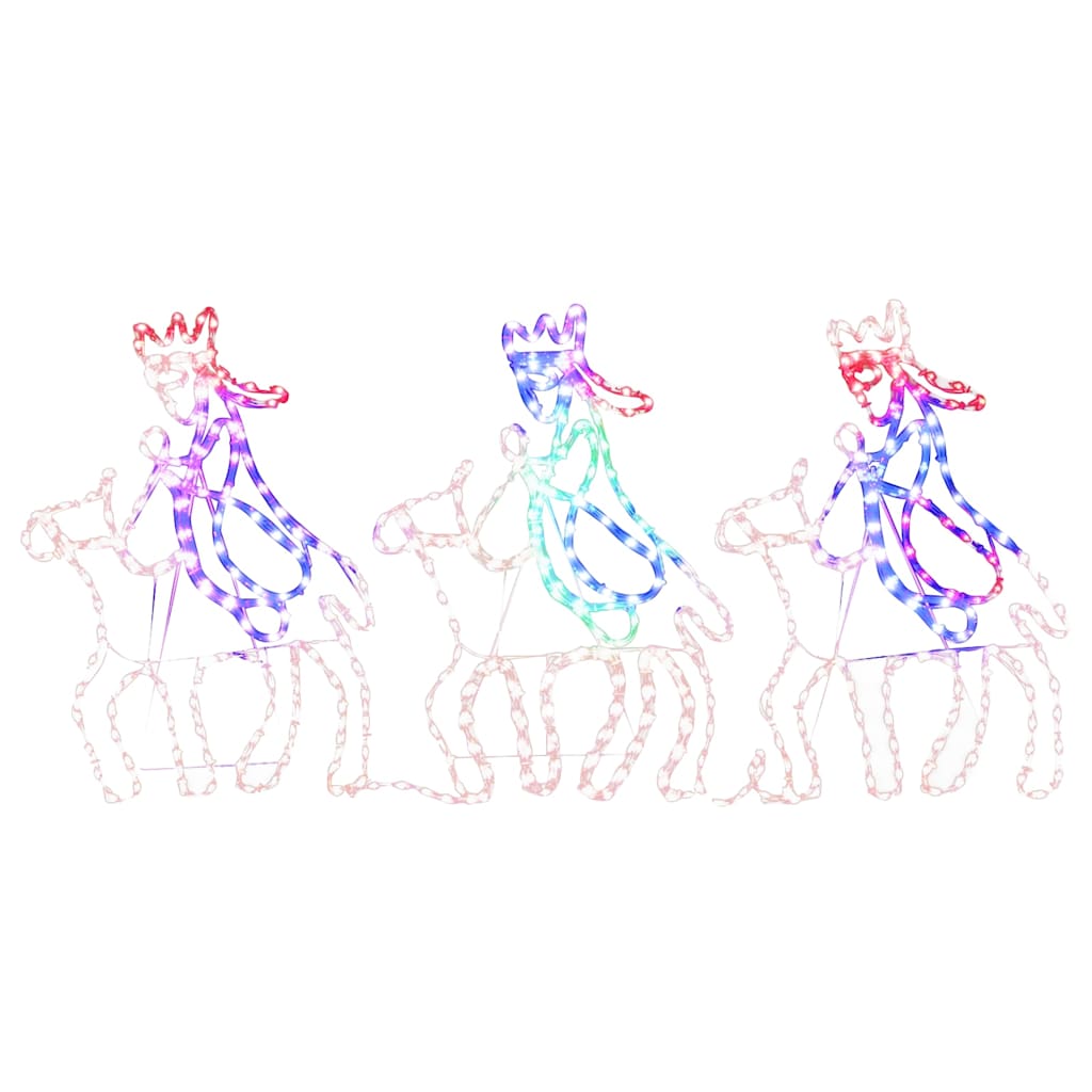Božićne figure sveta tri kralja s 504 LED žarulje 70 x 50 cm