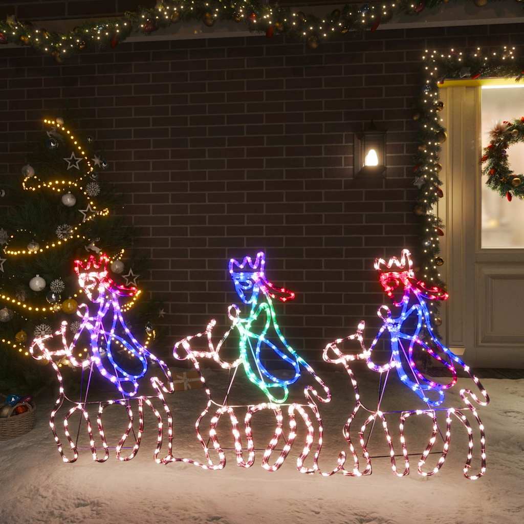 Božićne figure sveta tri kralja s 504 LED žarulje 70 x 50 cm