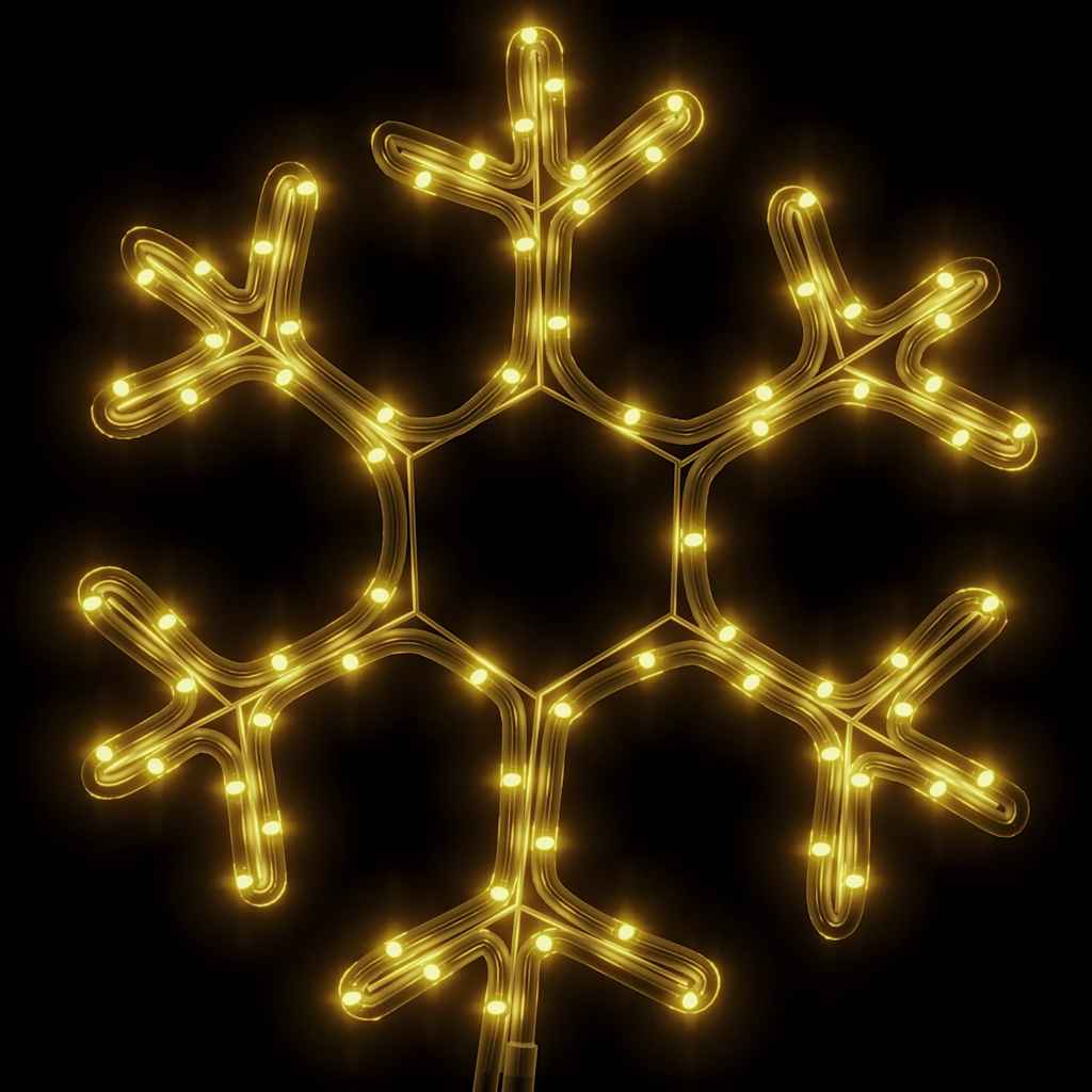 Figura božićne pahulje sa 72 LED žarulje topla bijela 38x37 cm