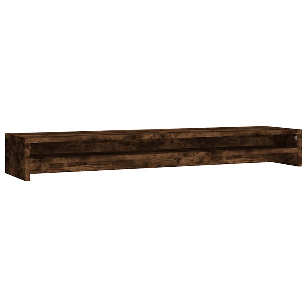 Stalak za monitor boja dimljenog hrasta 100 x 24 x 13 cm drveni