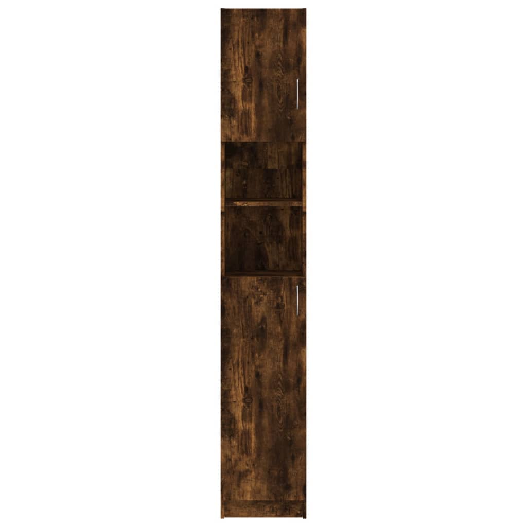 Kupaonski ormarić boja dimljenog hrasta 32x25,5x190 cm drveni
