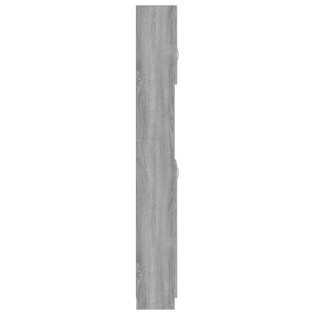Kupaonski ormarić sivi hrast 32x25,5x190 cm konstruirano drvo