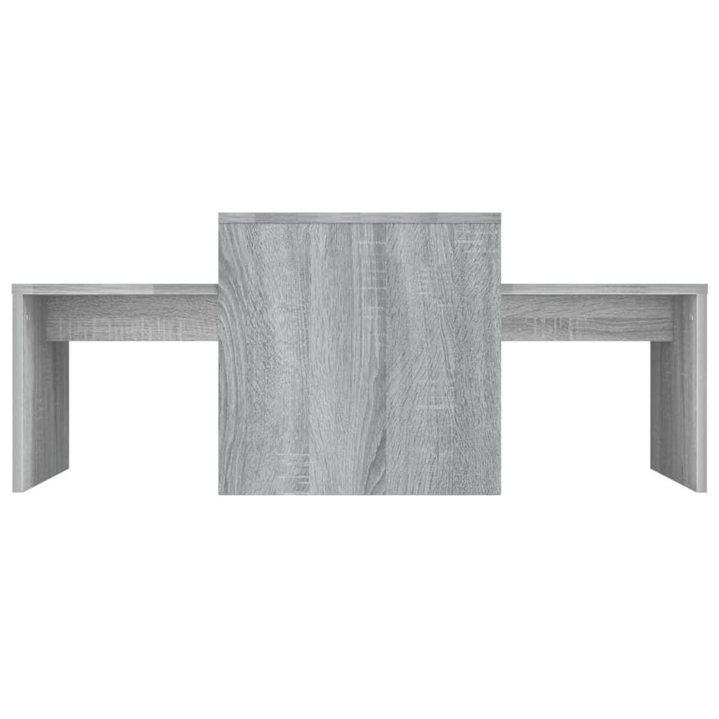 Set stolića za kavu boja hrasta 100x48x40cm konstruirano drvo