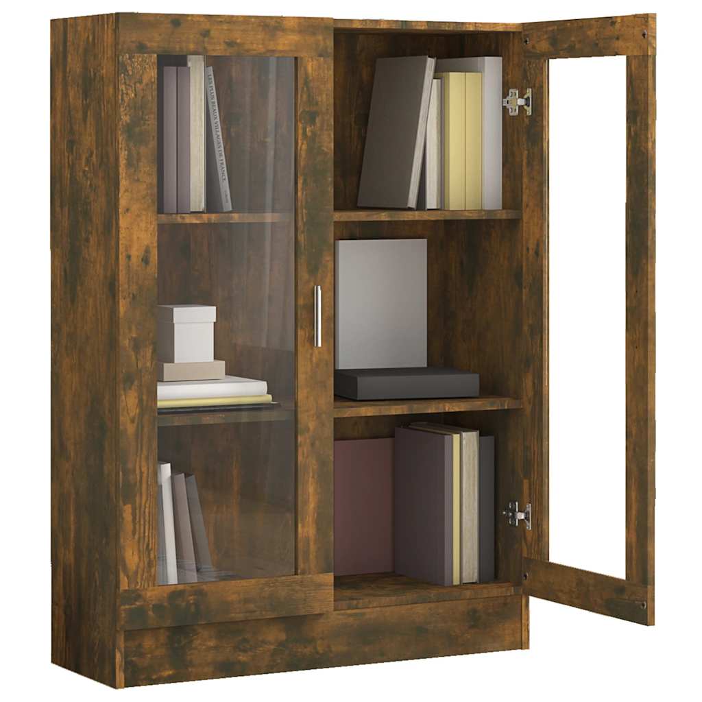 Vitrina boja dimljenog hrasta 82,5x30,5x115cm konstruirano drvo