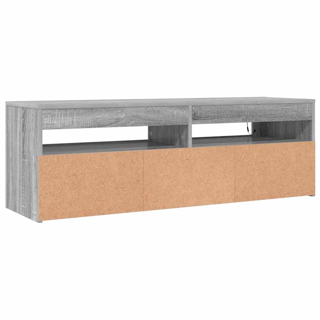 TV ormarić s LED svjetlima boja hrasta sonome 120 x 35 x 40 cm