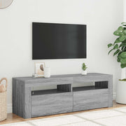 TV ormarić s LED svjetlima boja hrasta sonome 120 x 35 x 40 cm