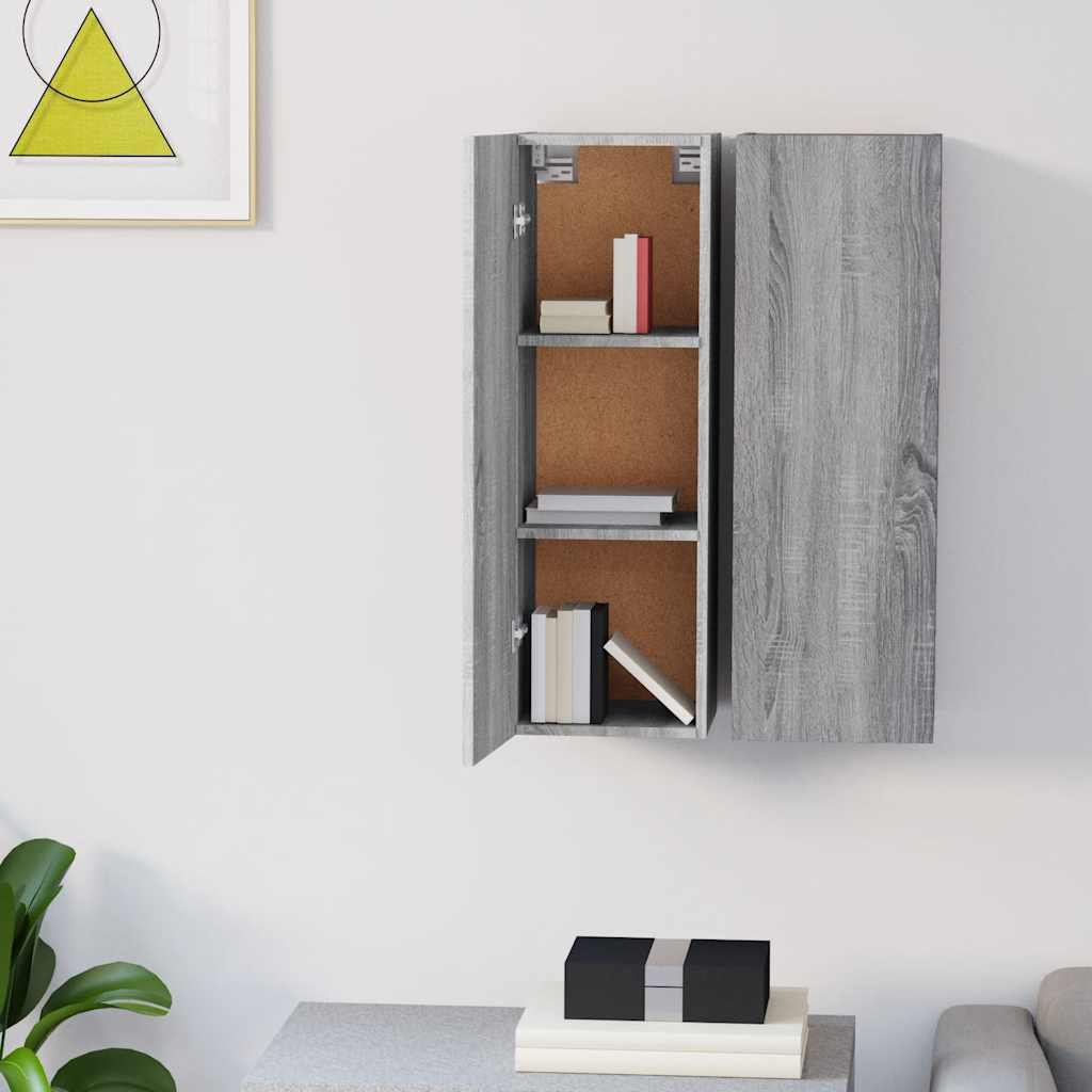 TV ormarići 2 kom boja sivog hrasta sonome 30,5x30x90 cm drveni