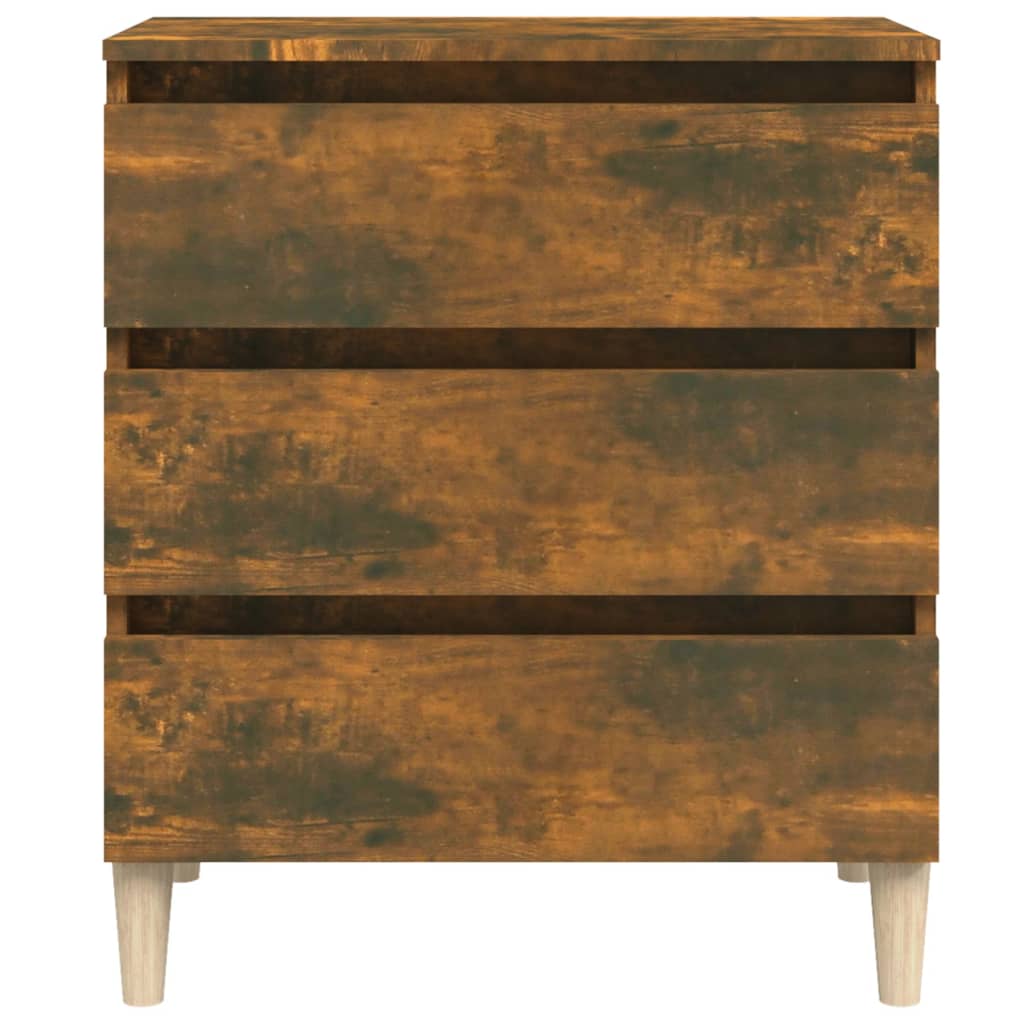 Komoda boja dimljenog hrasta 60 x 35 x 69 cm konstruirano drvo