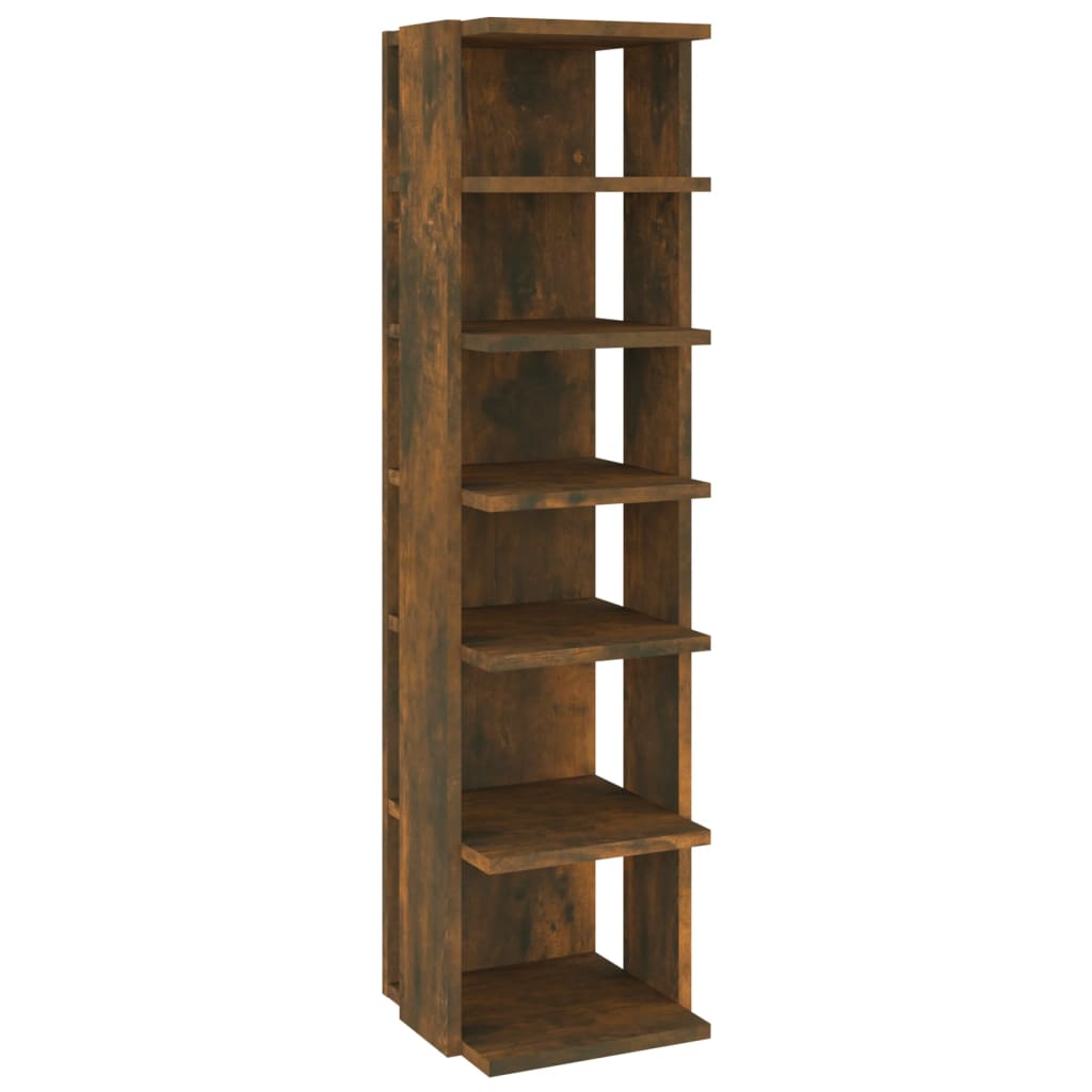 Stalak za cipele dimljeni hrast 27,5x27x102cm konstruirano drvo