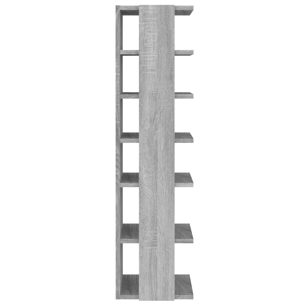 Stalak za cipele siva boja hrasta sonome 27,5x27x102 cm drveni