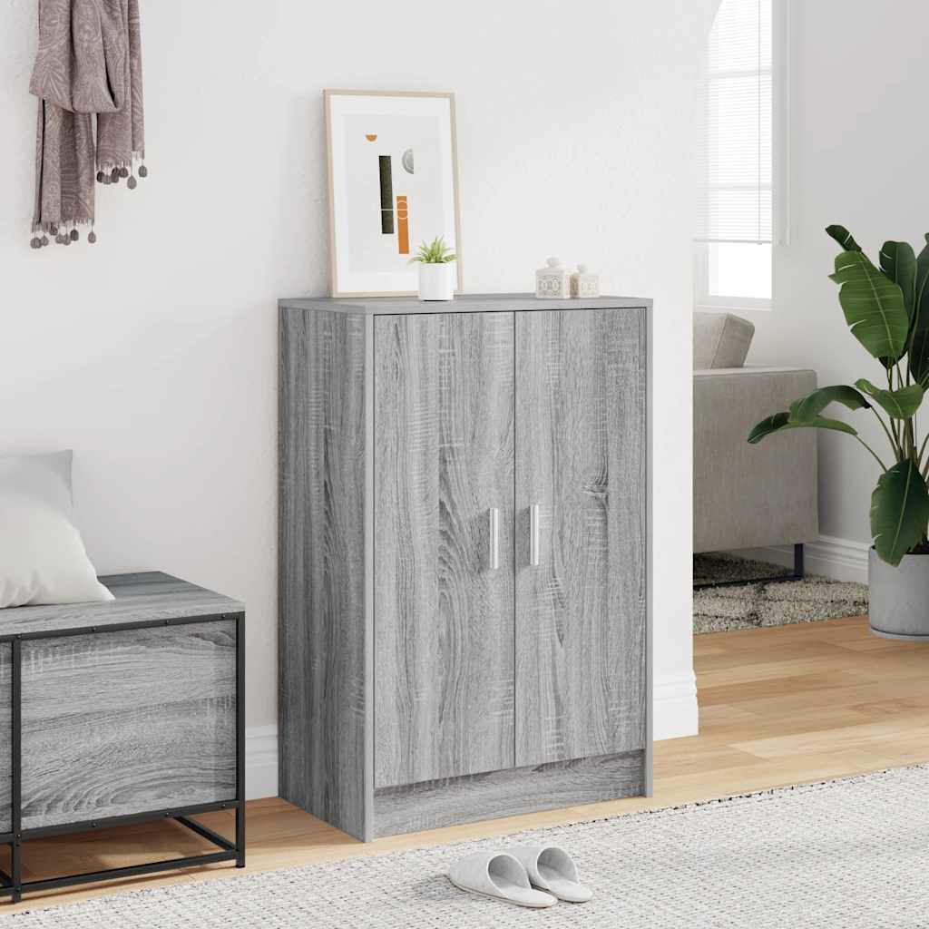 Ormarić za cipele sivi hrast 60 x 35 x 92 cm konstruirano drvo
