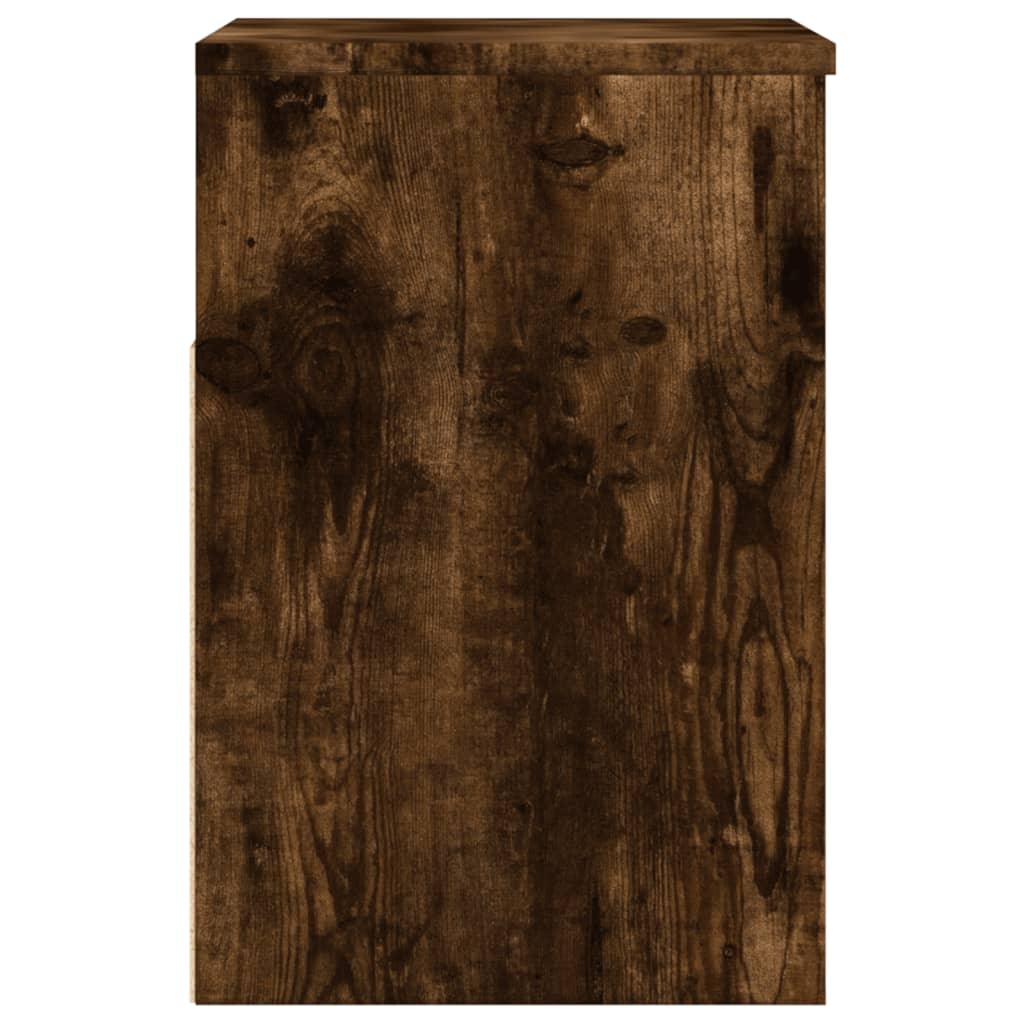 Klupa za cipele dimljeni hrast 60x30x45 cm konstruirano drvo