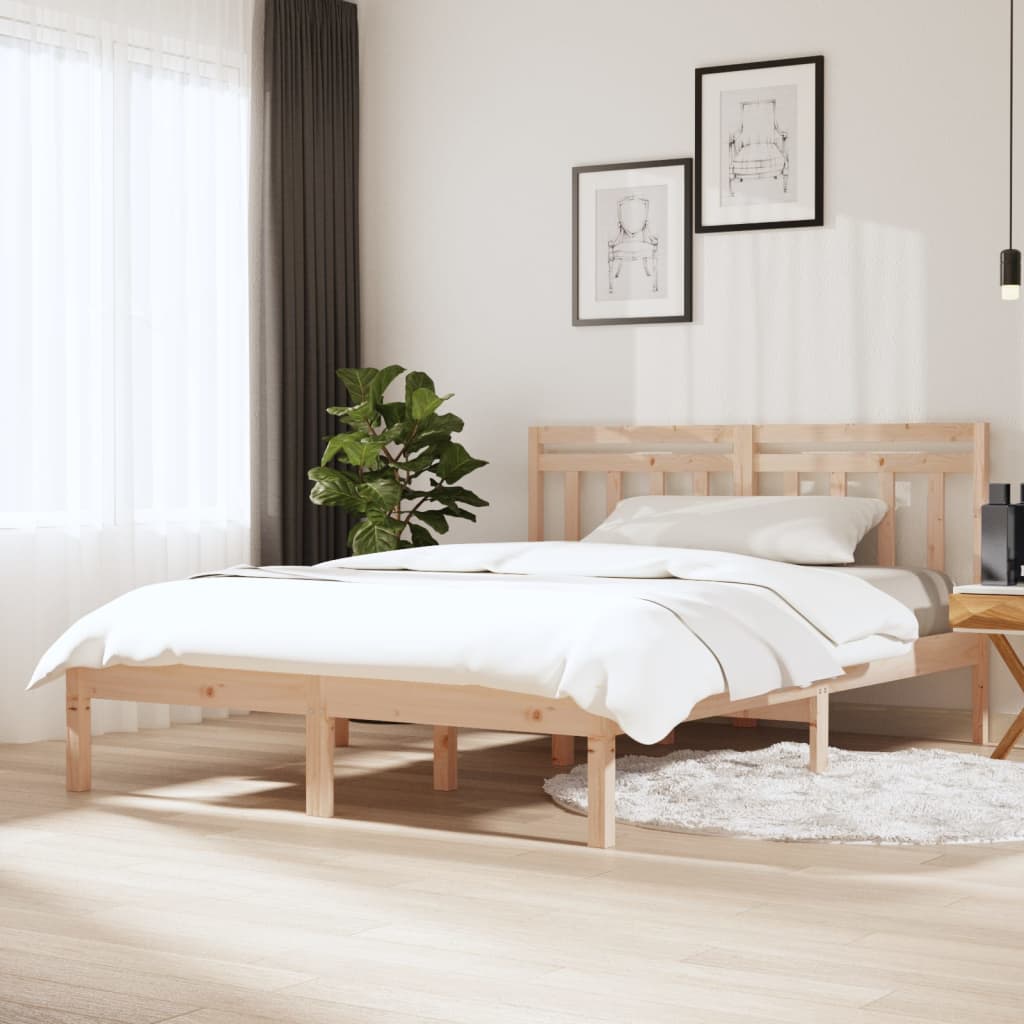 Okvir za krevet od masivnog drva 150x200 cm veliki bračni