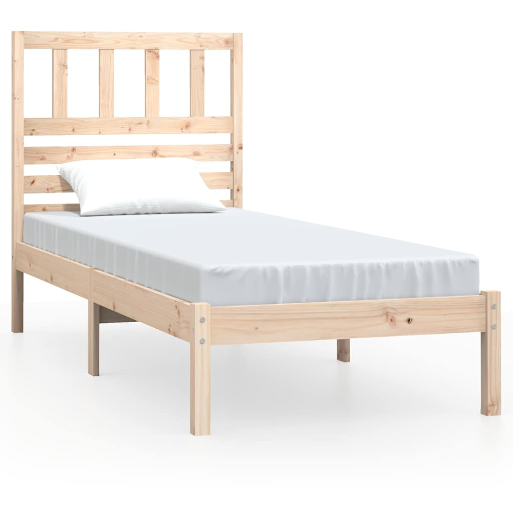Okvir kreveta za jednu osobu 90 x 190 cm od masivne borovine