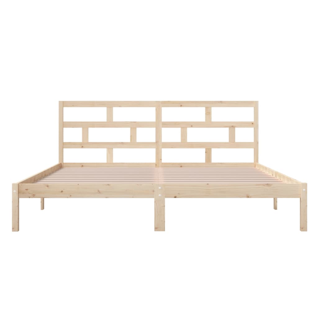 Okvir za krevet od masivnog drva 135 x 190 cm bračni