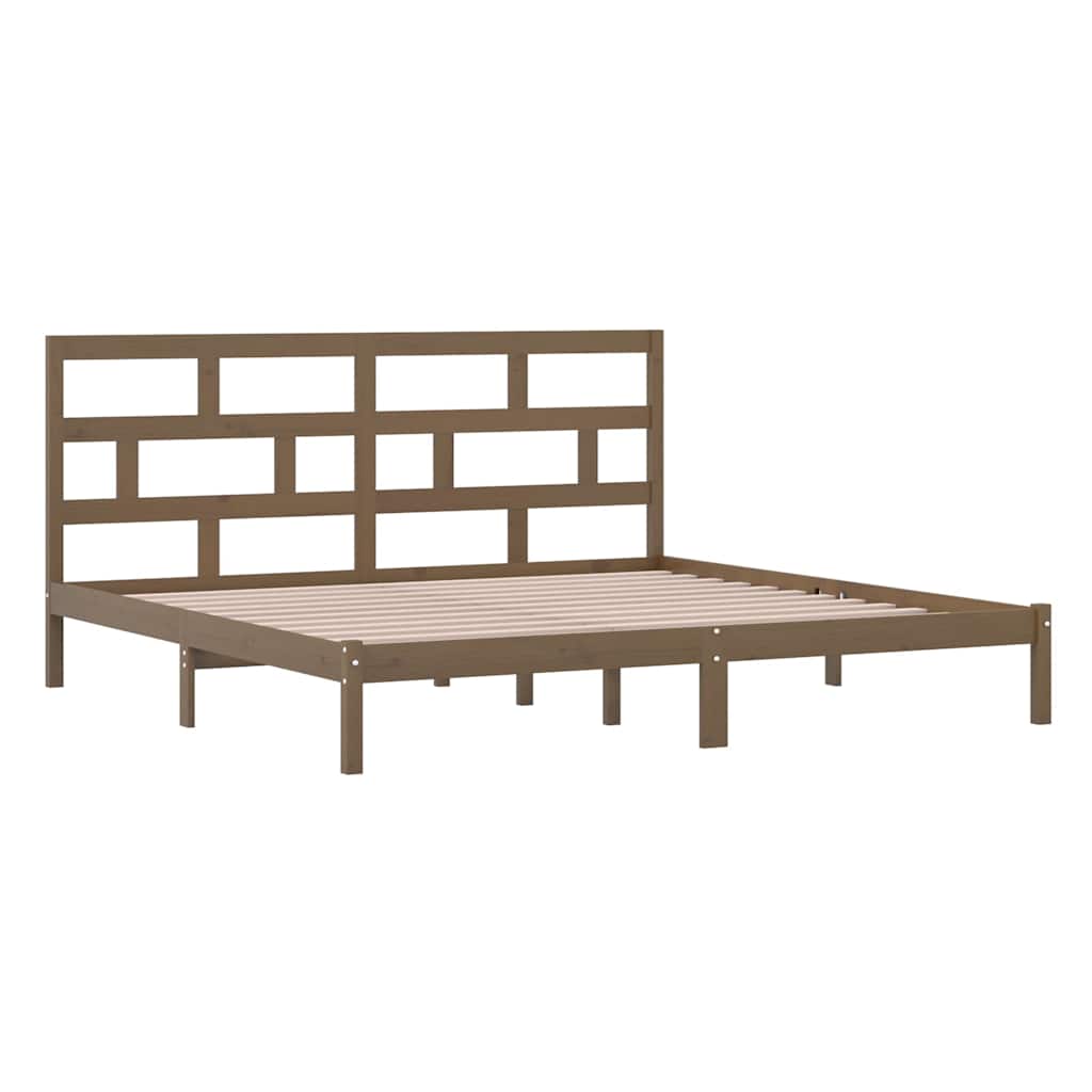 Okvir za krevet od masivne borovine boja meda 200 x 200 cm