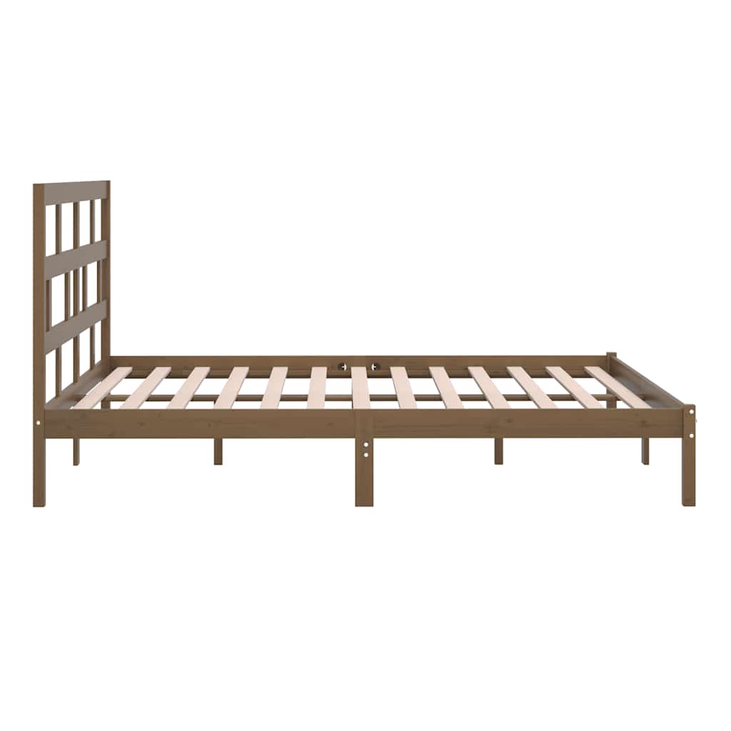 Okvir za krevet od masivne borovine boja meda 200 x 200 cm