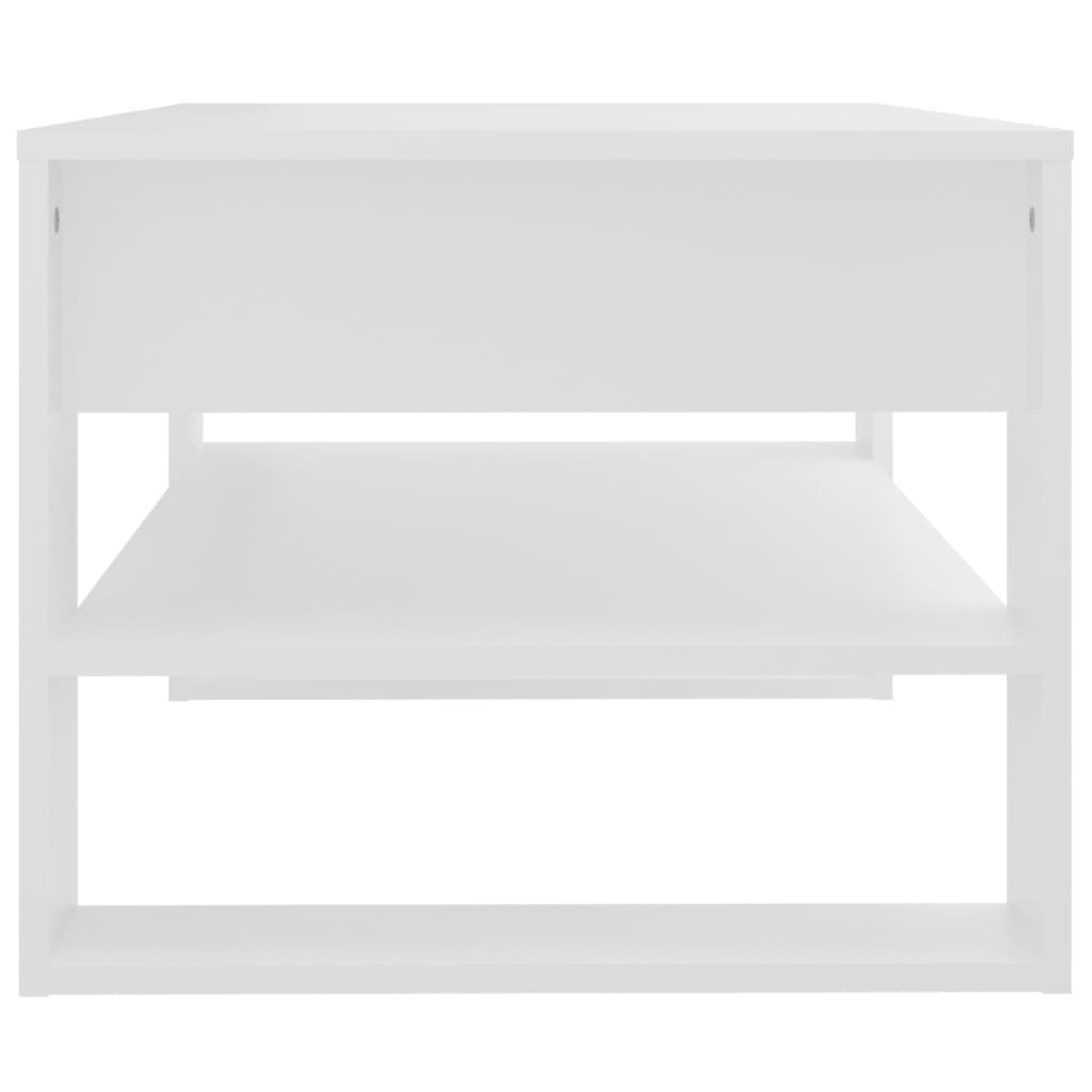 Stolić za kavu bijeli 102x55x45 cm od konstruiranog drva