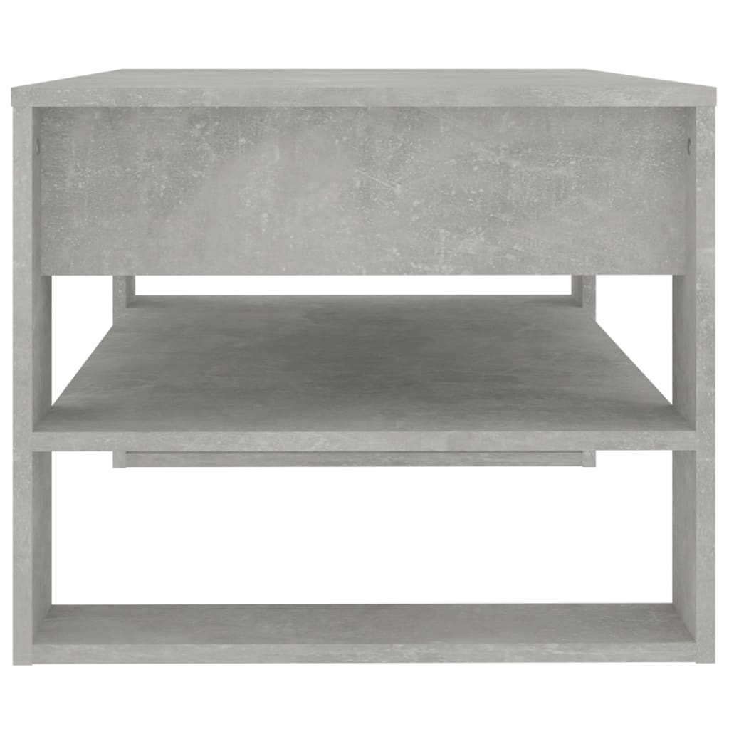 Stolić za kavu boja betona 102 x 55 x 45 cm konstruirano drvo