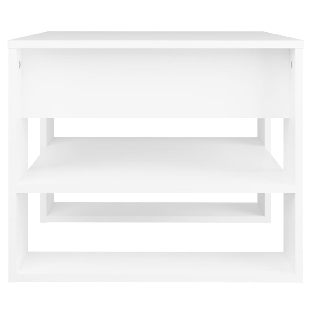 Stolić za kavu bijeli 55,5x55x45 cm od konstruiranog drva