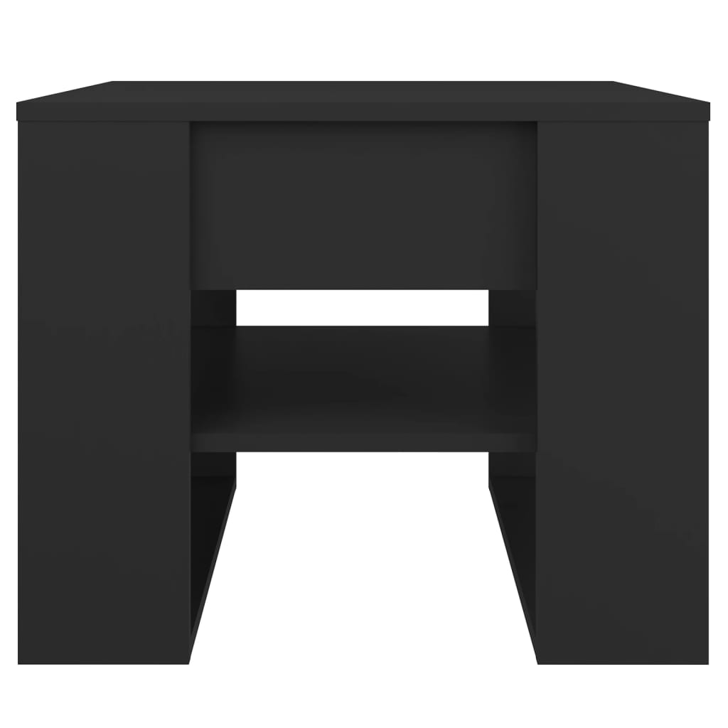 Stolić za kavu crni 55,5x55x45 cm od konstruiranog drva