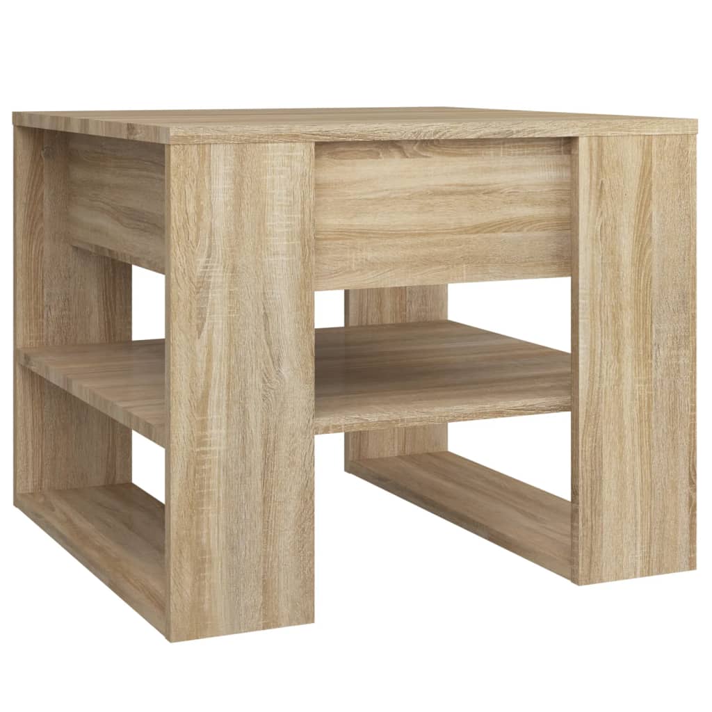 Stolić za kavu boja hrasta 55,5x55x45 cm konstruirano drvo
