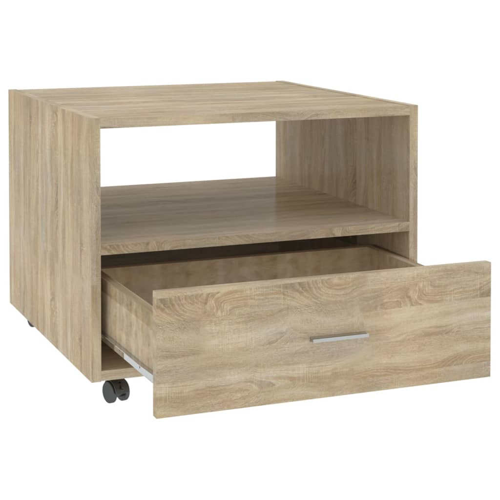 Stolić za kavu boja hrasta 55x55x40 cm konstruirano drvo