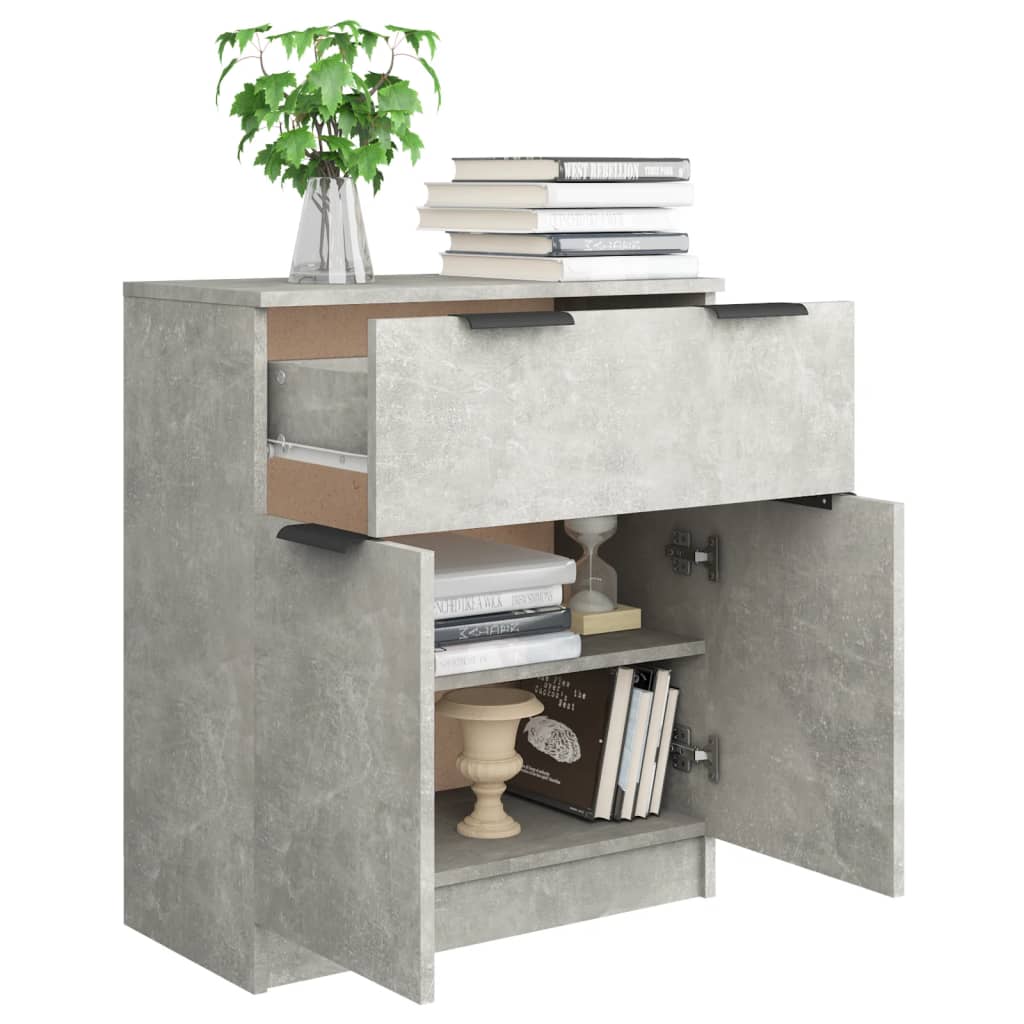 Komoda siva boja betona 60x30x70 cm od konstruiranog drva