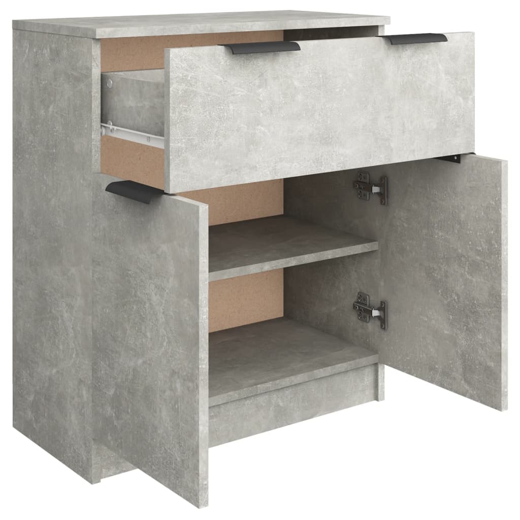 Komoda siva boja betona 60x30x70 cm od konstruiranog drva