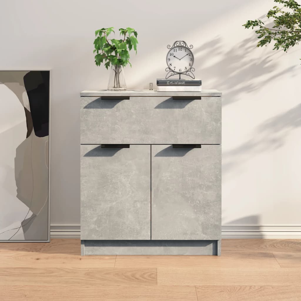 Komoda siva boja betona 60x30x70 cm od konstruiranog drva