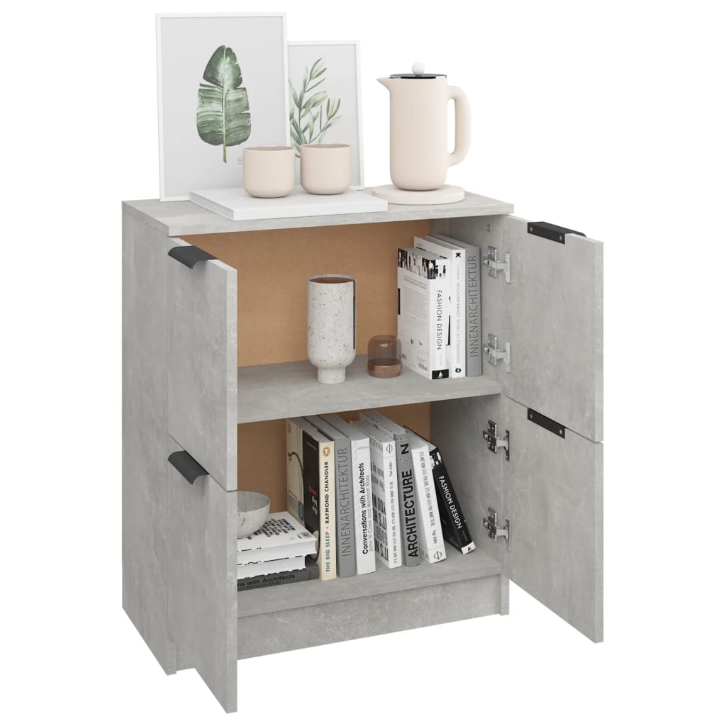 Komoda siva boja betona 60x30x70 cm od konstruiranog drva