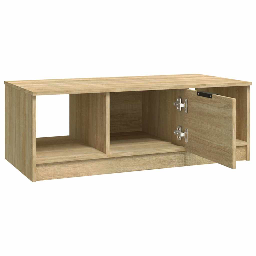 Stolić za kavu boja hrasta 102x50x36 cm konstruirano drvo