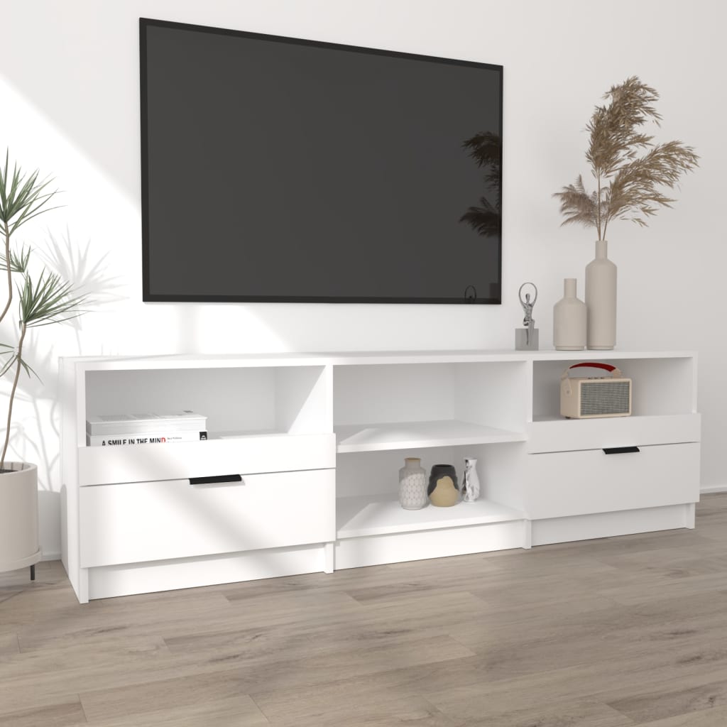 TV ormarić bijeli 150x33,5x45 cm od konstruiranog drva