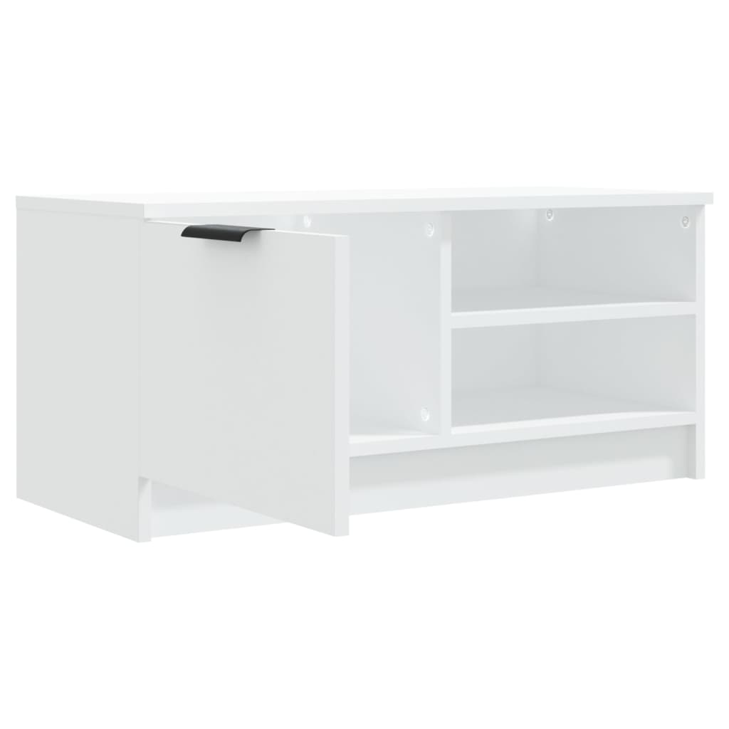 TV ormarić bijeli 80 x 35 x 36,5 cm od konstruiranog drva