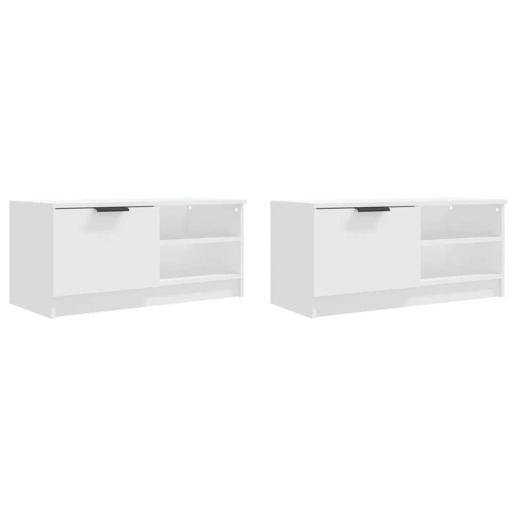TV ormarići 2 kom bijeli 80 x 35 x 36,5 cm konstruirano drvo