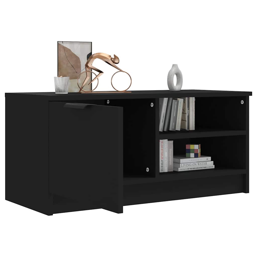 TV ormarić crni 80 x 35 x 36,5 cm od konstruiranog drva