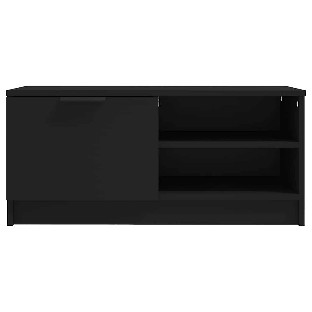 TV ormarić crni 80 x 35 x 36,5 cm od konstruiranog drva