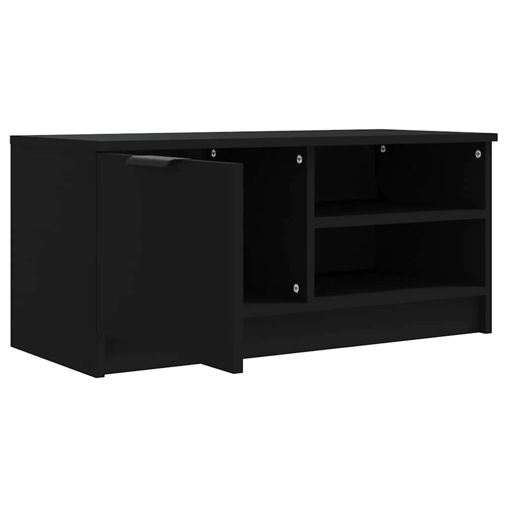 TV ormarić crni 80 x 35 x 36,5 cm od konstruiranog drva