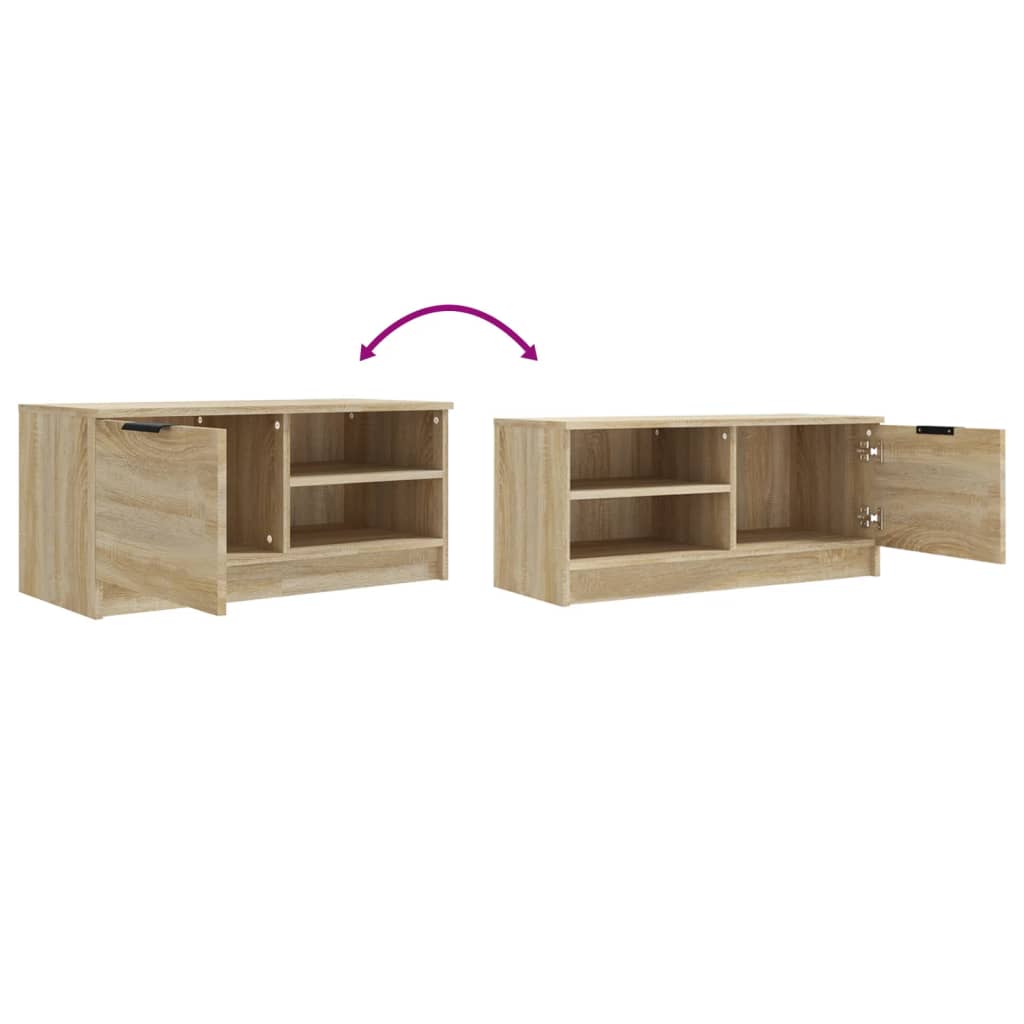 TV ormarić boja hrasta 80x35x36,5 cm od konstruiranog drva