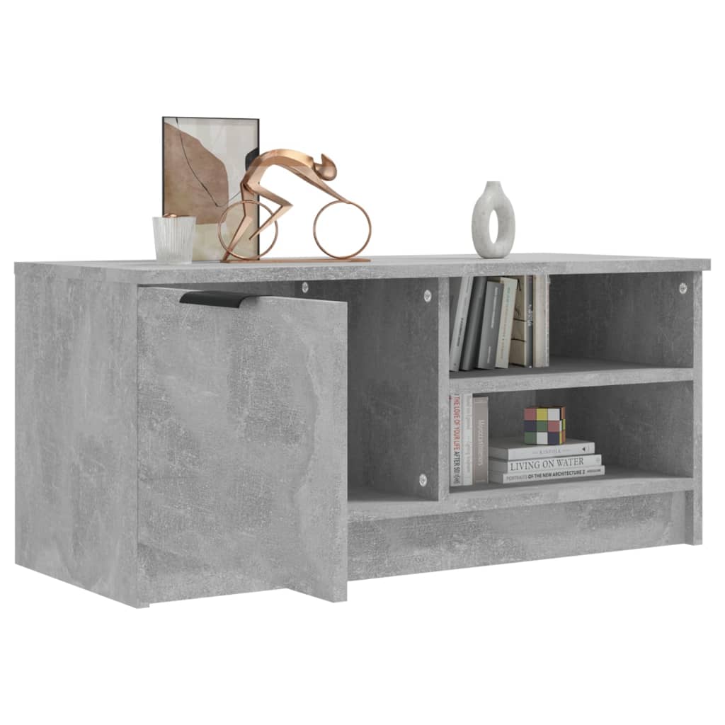 TV ormarić boja betona 80x35x36,5 cm od konstruiranog drva