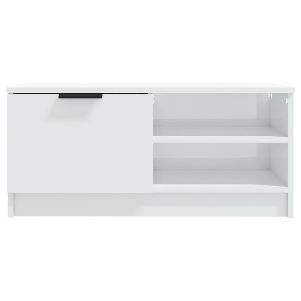 TV ormarić 2 kom sjajni bijeli 80x35x36,5 cm konstruirano drvo