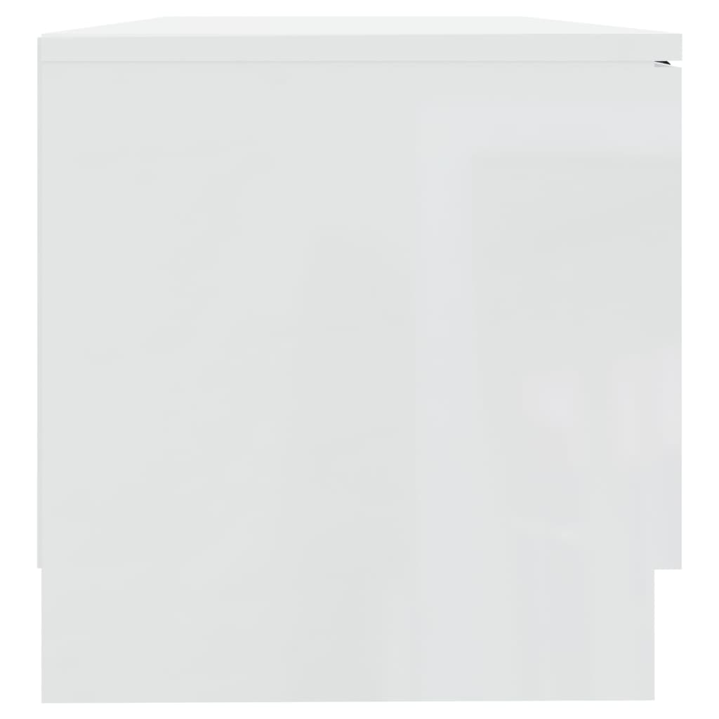 TV ormarić 2 kom sjajni bijeli 80x35x36,5 cm konstruirano drvo