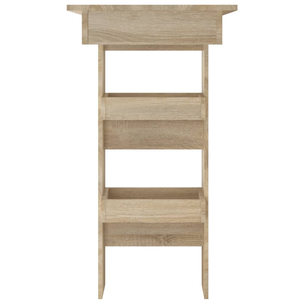 Zidni barski stol boja hrasta 102x45x103,5 cm konstruirano drvo
