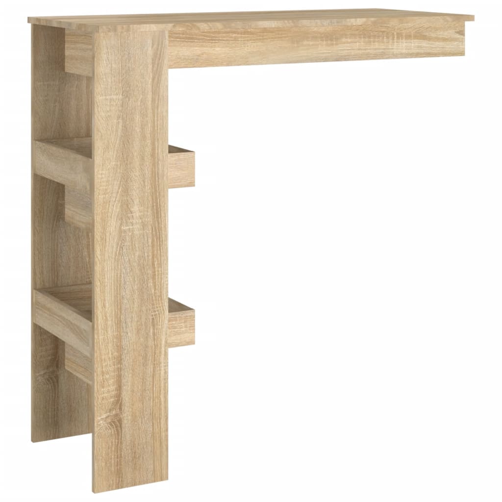 Zidni barski stol boja hrasta 102x45x103,5 cm konstruirano drvo